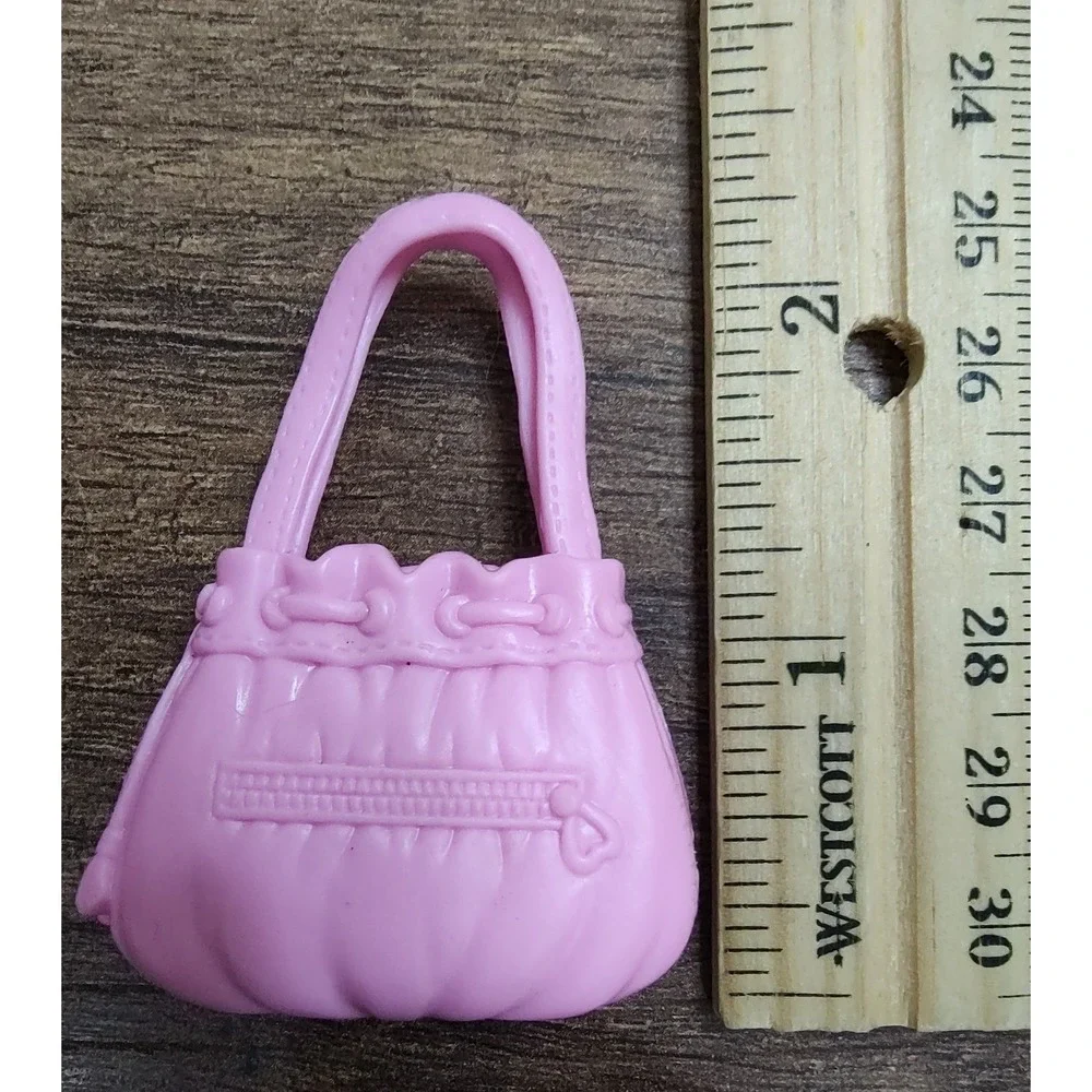 Barbie Fashionista Doll Pink Heart Design Tote Bag Handbag Purse Z29